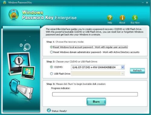Windows Password Key lets you reset forgotten Windows passwords