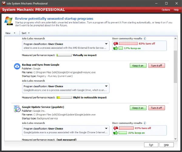 system mechanic pro 17 turn off virus protection