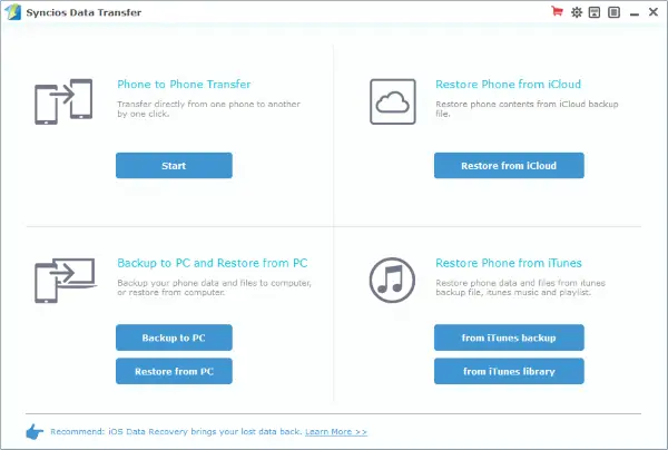 syncios data transfer 1.1.3 unsupported iphone 6