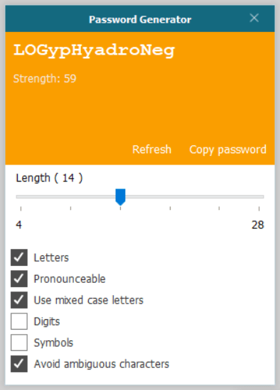 dashlane generate passwords