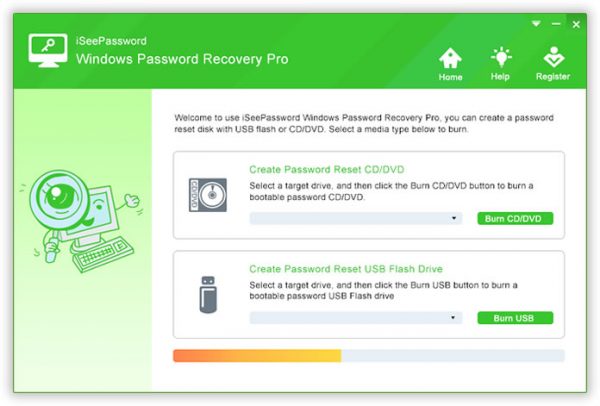 iSeePassword Windows Password Recovery Pro 