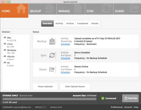 Spideroak Backup Restore Solution