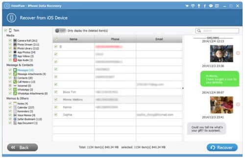 Retrieve Deleted Data on iPhone with FonePaw iPhone Data Recovery