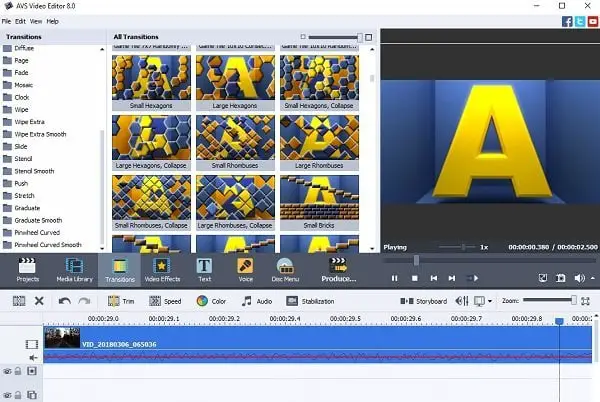 avs video editor effects