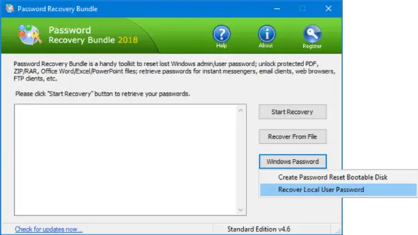 Windows Password Recovery 5