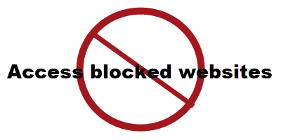 access blocked websites