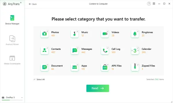 use anytrans to transfer messages ios