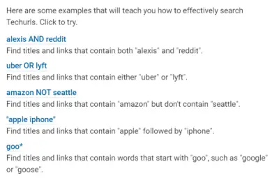 Search Tips