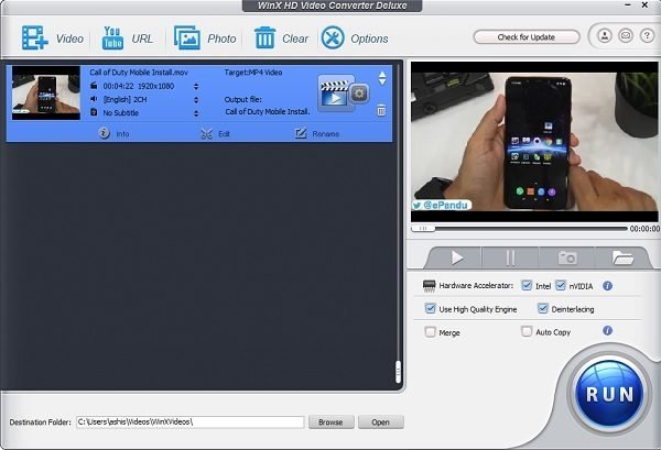 WinX HD Video Converter 6.4.1.20190416