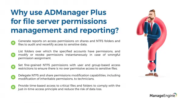 admanager ntfs permissions reporter