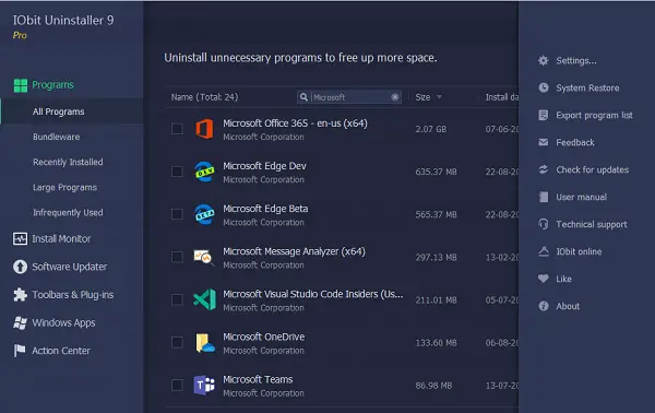 IObit Uninstaller Pro