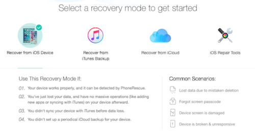 Solve data loss problem after updating to iOS 13 with PhoneRescue