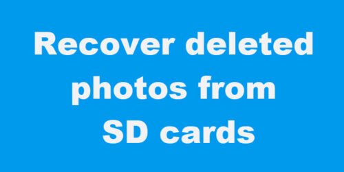 how to recover deleted videos from sd card without software
