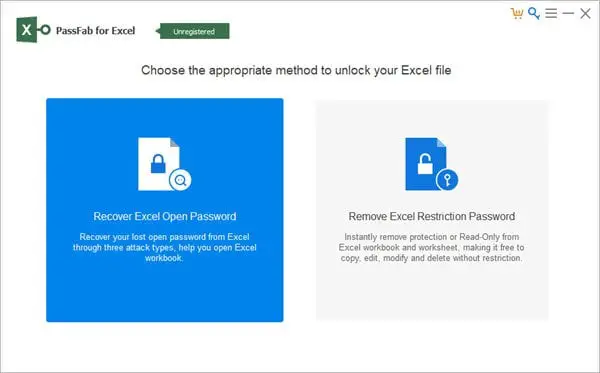 Recover forgotten Excel password with PassFab for Excel