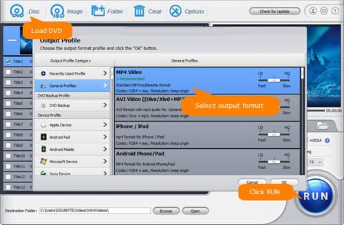 HandBrake alternative software to Rip DVDs on Windows 10