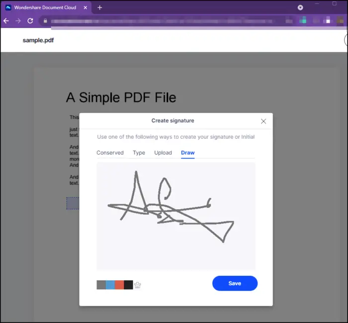 wondershare pdfelement signature