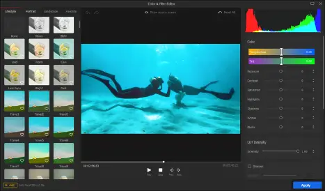 VideoProc Vlogger Review-color-grading