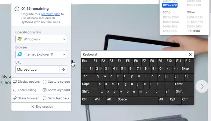 Virtual Keyboard Browserling