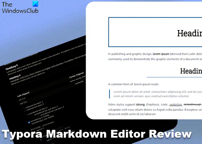 Typora Markdown Editor