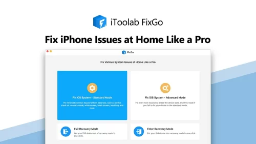 How to fix iPhone stuck on Apple Logo using iToolab FixGo
