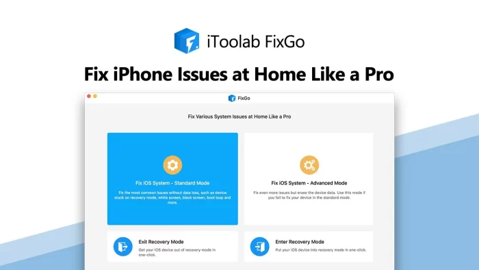 How to fix iPhone Stuck on Apple Logo using iToolab FixGo