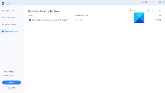 Wondershare PDFElement Document Cloud