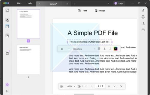 Edit PDF File UPDF