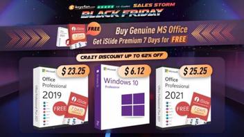 Keysfan🔥Black Friday Special Sale!🔥Windows 10 Pro as low as $6 & Lifetime Office  2021 is only $25.25!