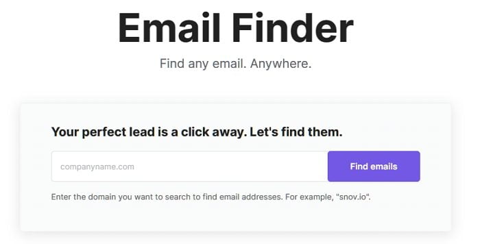 Snov Email Finder