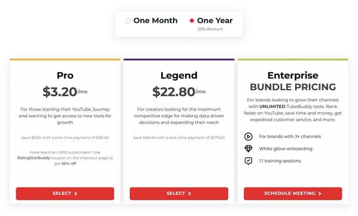 Tubebuddy Pricing