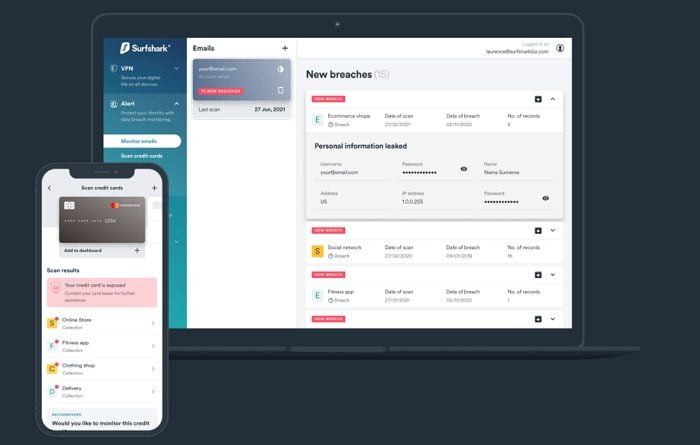 Surfshark Avoid Data Breaches