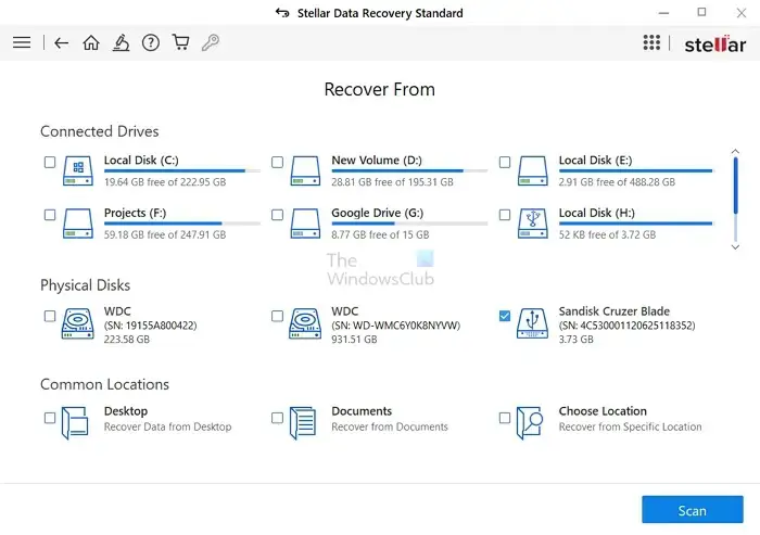 Configure Stellar Data Recovery Software