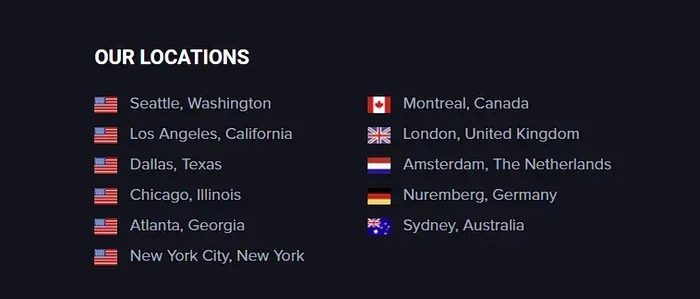 HostHavoc Server Locations