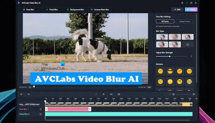 AVCLabs Video Blur AI
