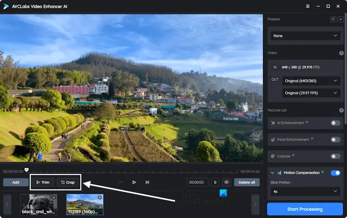 Trim and crop your videos