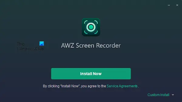 Instalar el grabador de pantalla AWZ