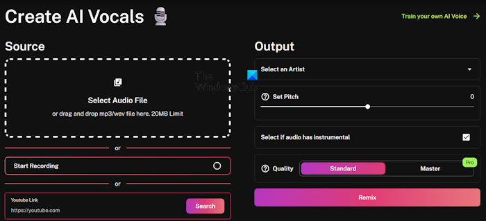 Crie vocais de IA com Musicfy Crie vocais de IA com Musicfy