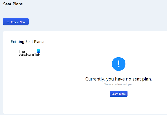 Create seat plans in Timetics