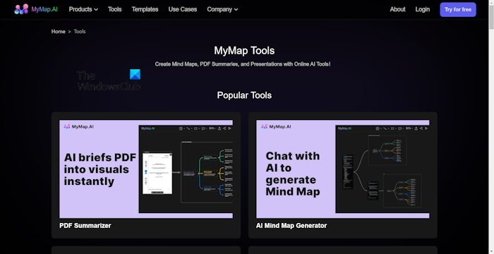 MyMap PDF Summarizer Popular Tools