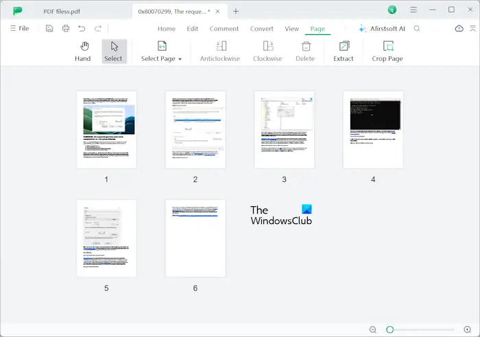 Organize pages in PDF with Afirstsoft PDF