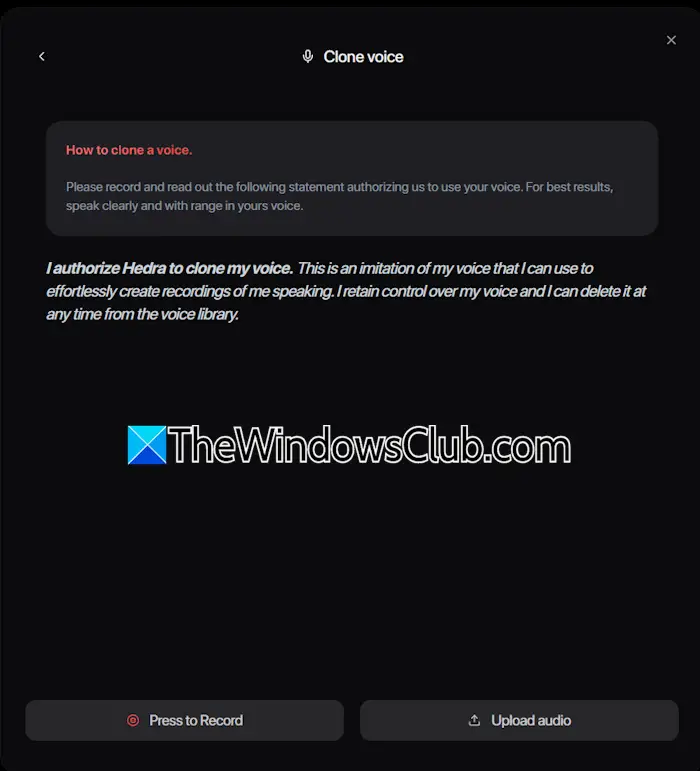 Clone your voice with Hedra AI