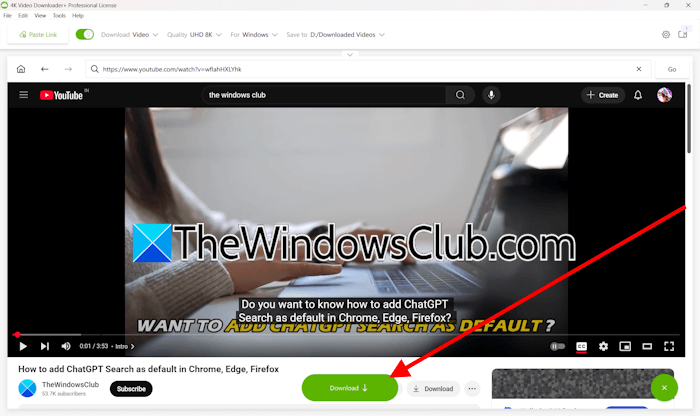 Download a YouTube video