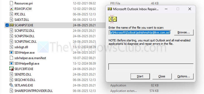 Scanpst File Outlook