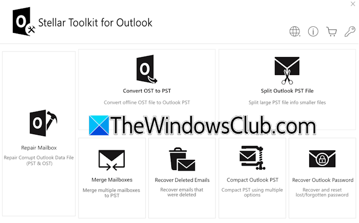 Stellar Toolkit for Outlook UI