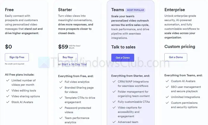 Vidyard Pricing
