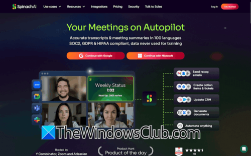 Spinach.ai Review: AI Meeting Assistant that does more than take Notes