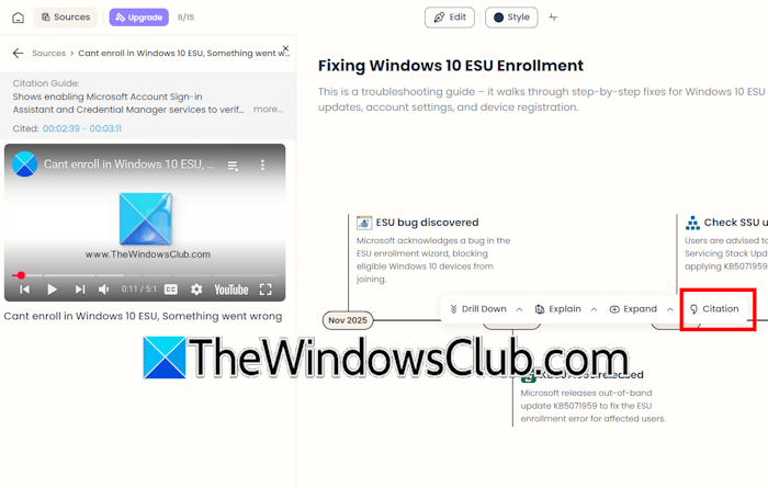 YouTube video summarization MyLens AI