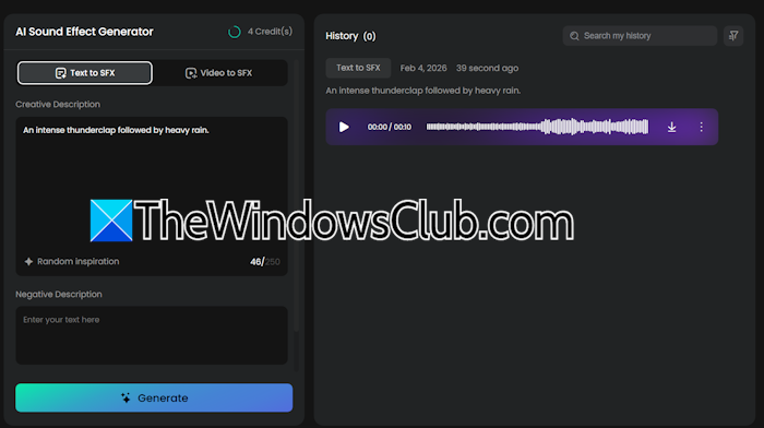 FineVoice AI sound effect generator FineVoice AI sound effect generator