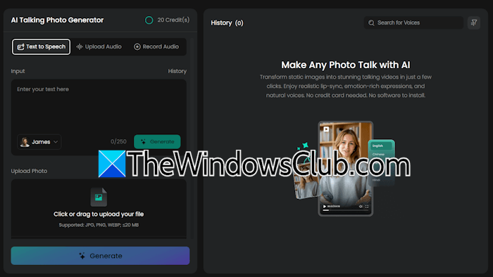 FineVoice AI talking photo generator FineVoice AI talking photo generator