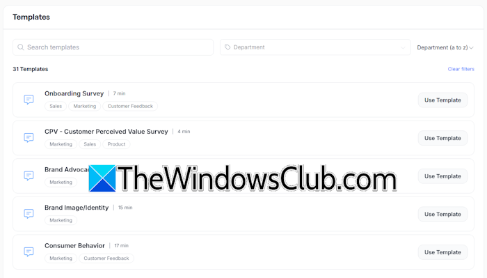TheySaid AI template library